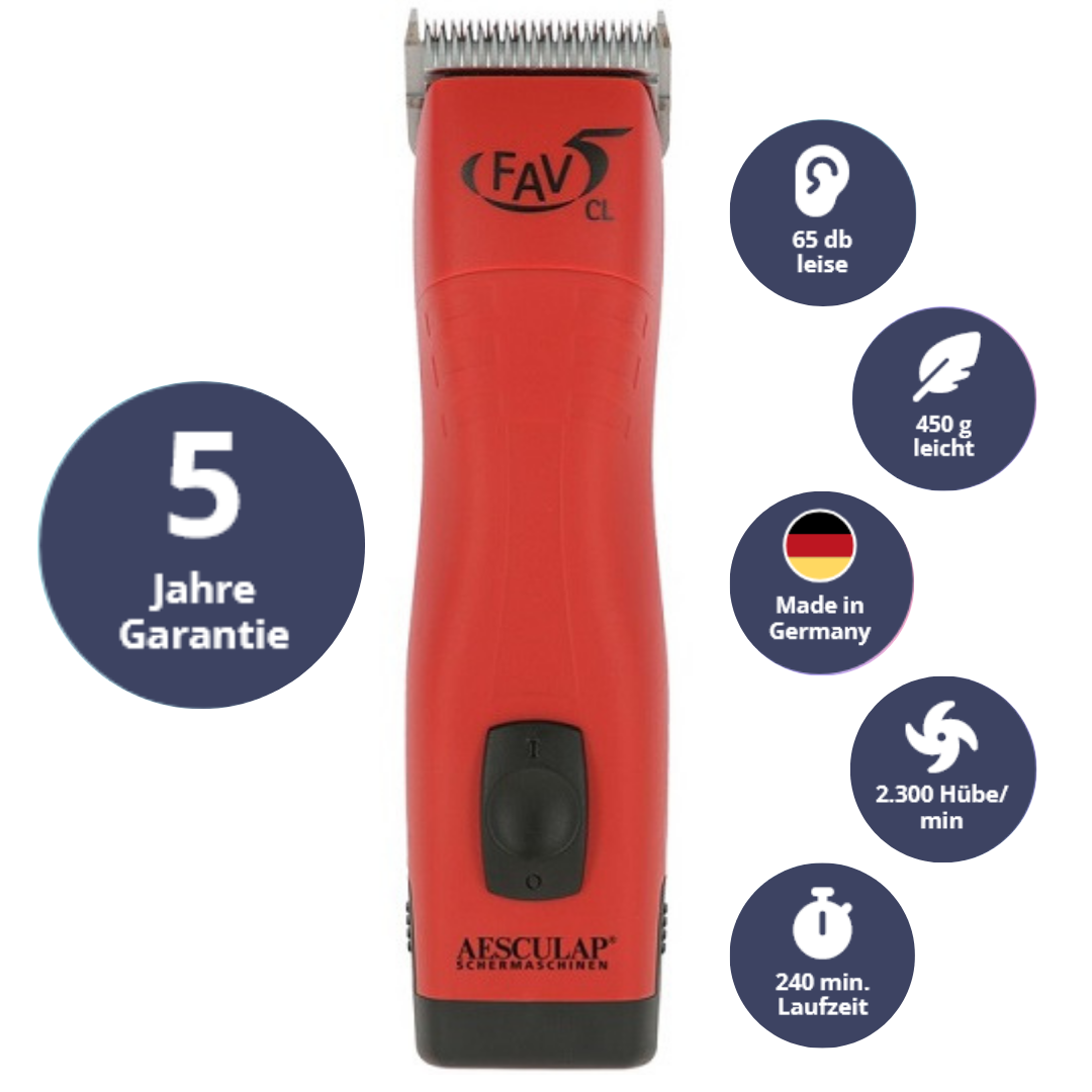 Aesculap FAV 5 CL verbesserte Ausführung Hundeschermaschine