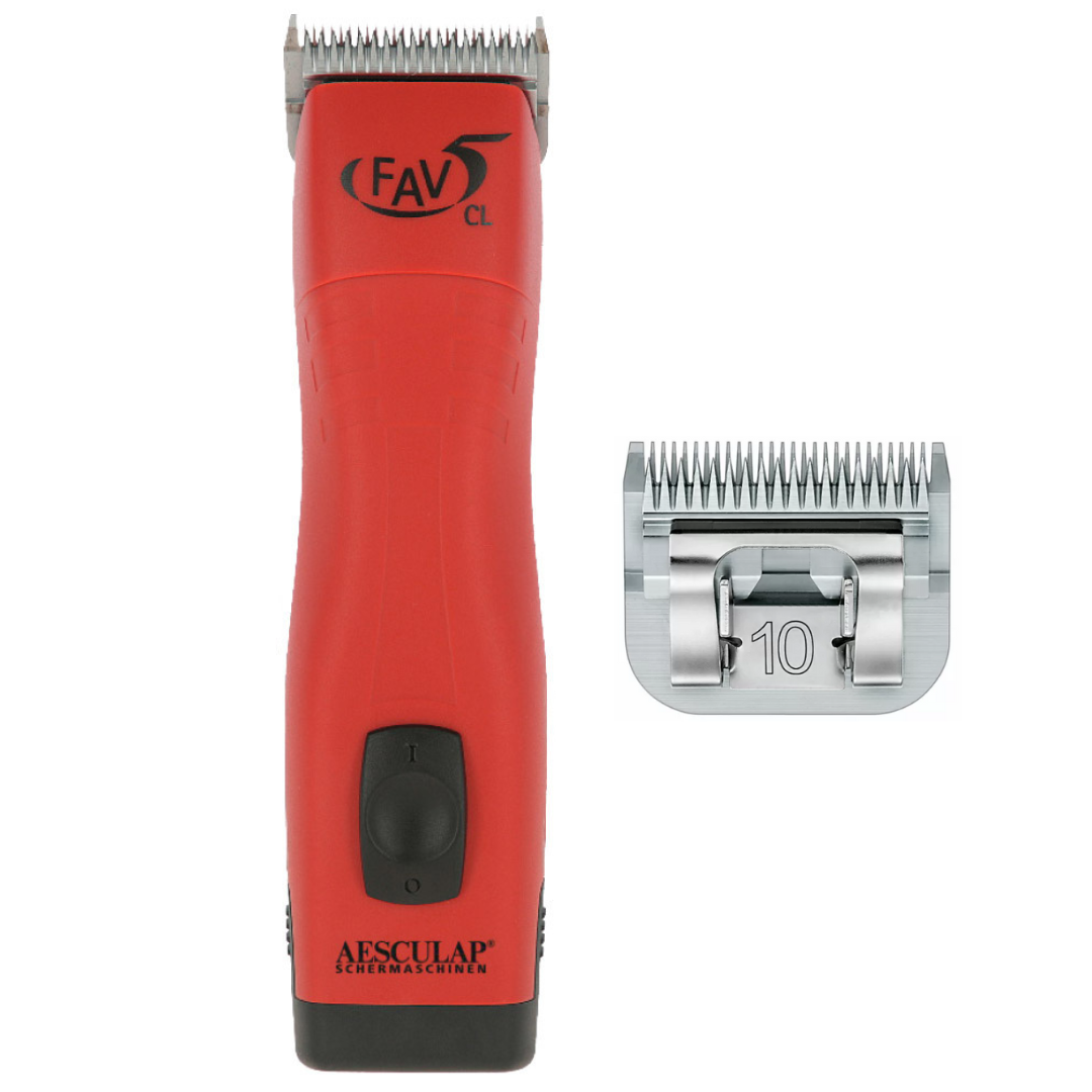 AESCULAP FAV 5 CL rot inkl. Scherkopf Size10 (1,5mm) Hundeschermaschine