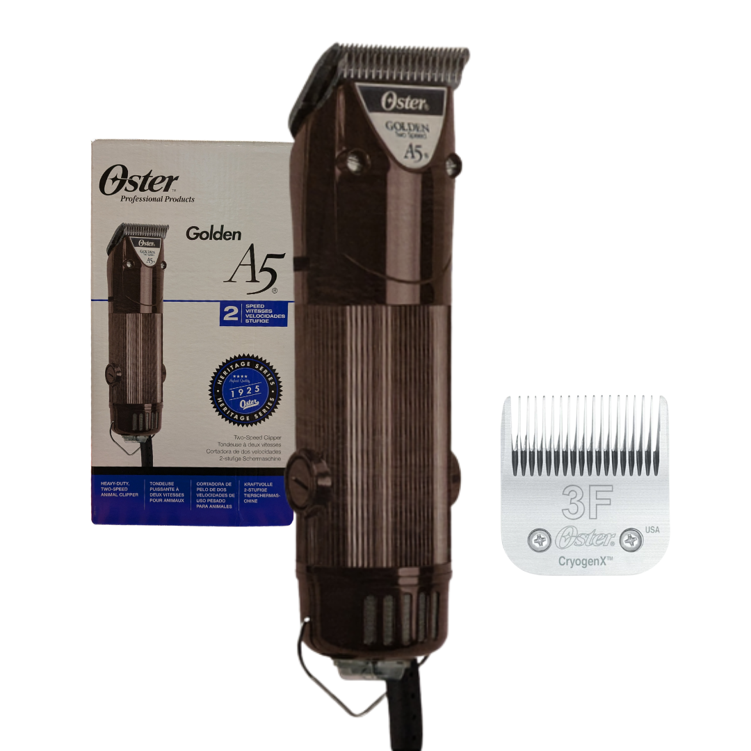OSTER GOLDEN A5 2 Speed Hundeschermaschine inkl. Scherkopf nach Wahl bis 3 mm