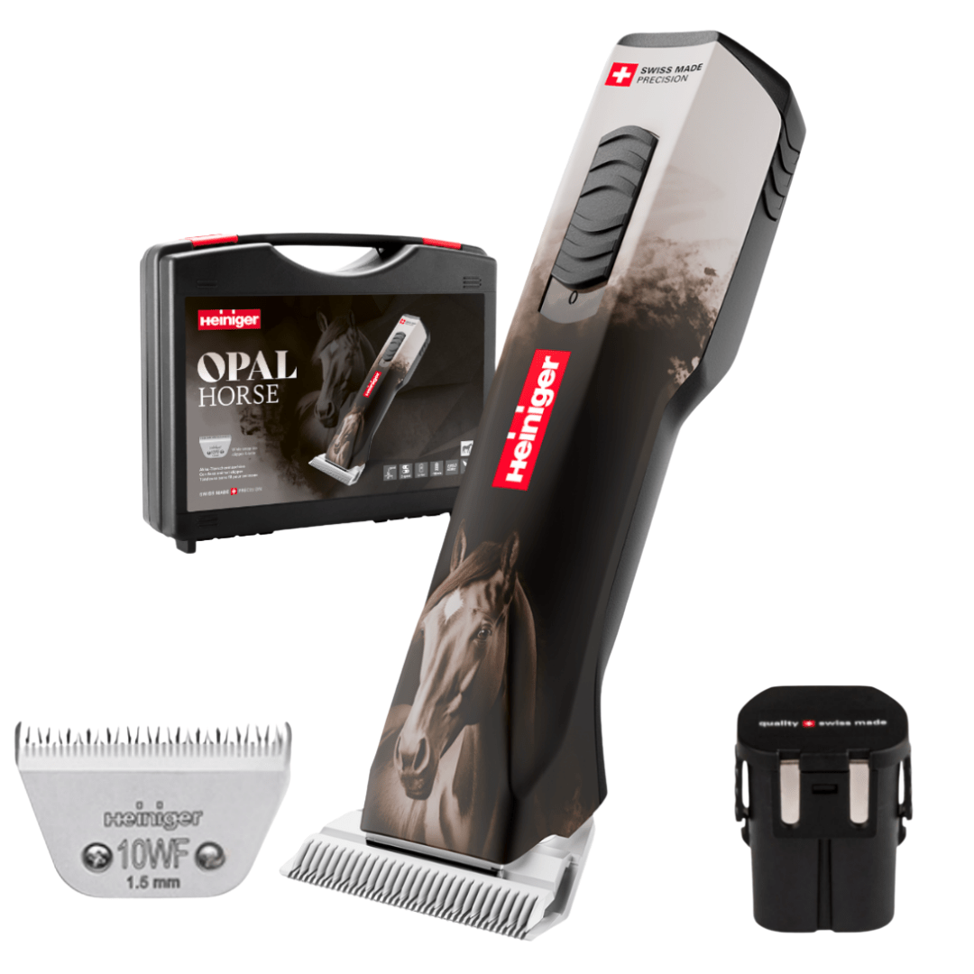 HEINIGER Opal Horse Schermaschine inkl. 1 Akku und Scherkopf Size 10 (1,5 mm)