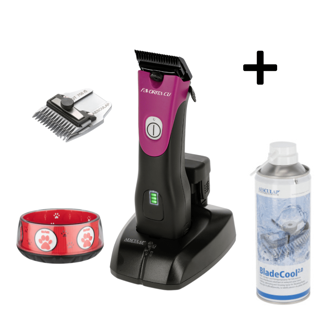 AESCULAP Favorita CLi Pink Hundeschermaschine 1 Akku, pink