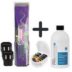 Maschine, Aufsteckkämme, Shampoo