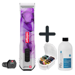 Maschine, Aufsteckkämme, Shampoo und Balsam