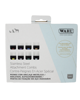 Wahl-Aufschiebekämme-aus-Edelstahl in Verpackung