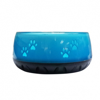 EHASO-Wasser-Futternapf-1010-ml-Hell-Blau-Pfötchen