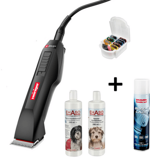 Maschine, Shampoo und Aufschiebekämme