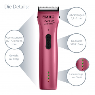 WAHL-Hundeschermaschine-Super-Groom-hero-Pink