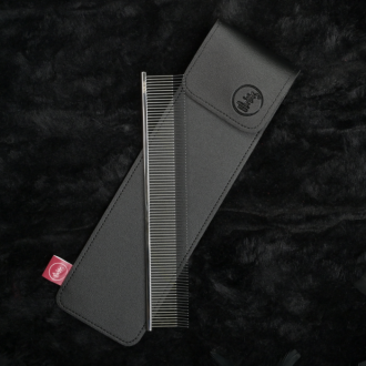 Kamm mit Lederhülle