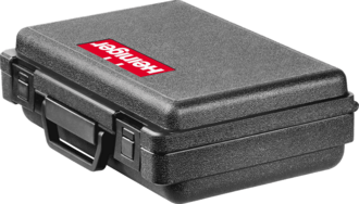 Geschlossener Koffer mit Aufschiebekämmen & Köpfen