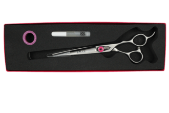 Schere mit Verpackung und Zubehör
