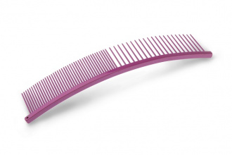 HPP-Kamm-pink-18,5 cm-gebogene-Ausführung-Seitlich