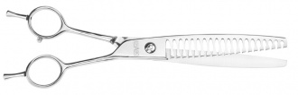 Revolution-Modellierschere 22 cm 20 zahnig Front