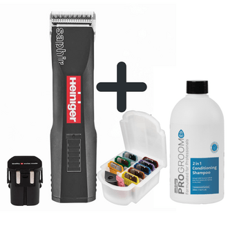 Maschine, Aufsteckkämme, Shampoo