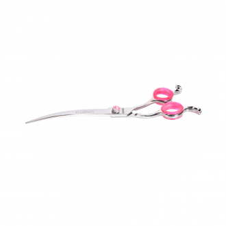 Revolution-Hundeschere-gebogen21,5cm-Flamingo-Fron