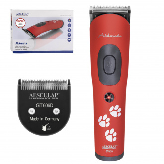 AESCULAP-Hundeschermaschine-Akkurata-ROT