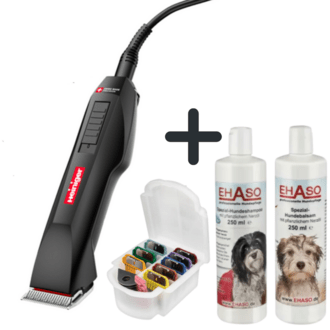 Maschine, Shampoo und Aufschiebekämme