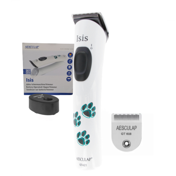 Maschine, Umverpackung, Ladestation und Scherkopf