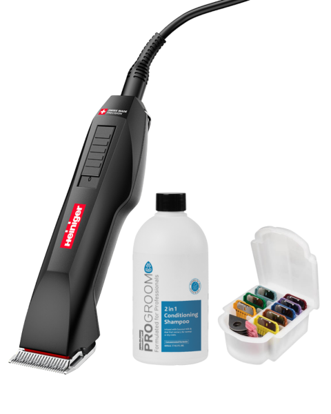 Maschine, Shampoo und Aufschiebekämme