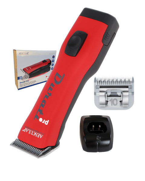 Maschine mit Verpackung, Scherkopf und Ladestation