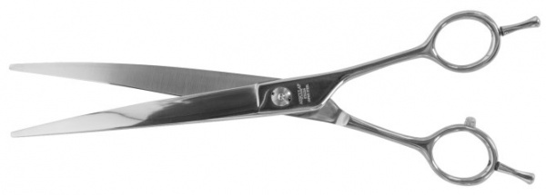LILYS PET Hundeschere – Japanischer 440C Edelstahl, Fischgrät-Muster, 20,3 Cm | Für Hundefell & Trimmen | Rechtshänder, Mit Etui