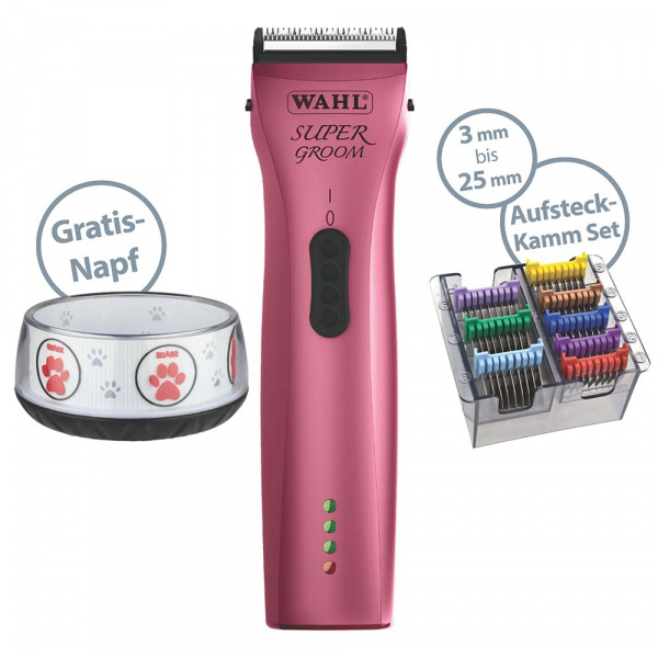 WAHL-Hundeschermaschine-Super-Groom-hero-Pink