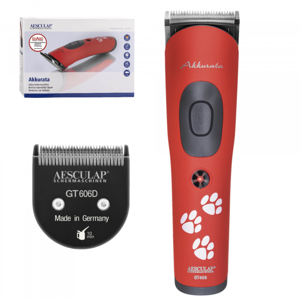 AESCULAP-Hundeschermaschine-Akkurata-ROT