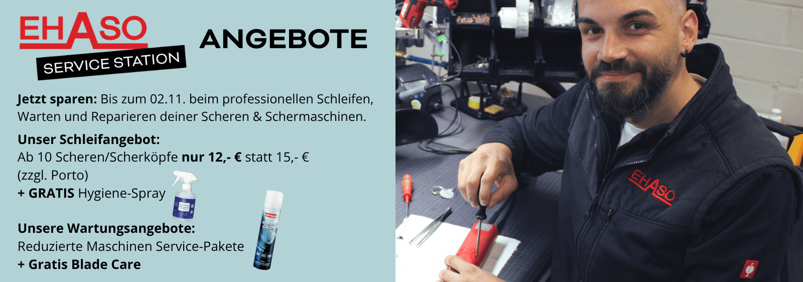 Unsere Serviceangebote während der EHASO Aktionswochen